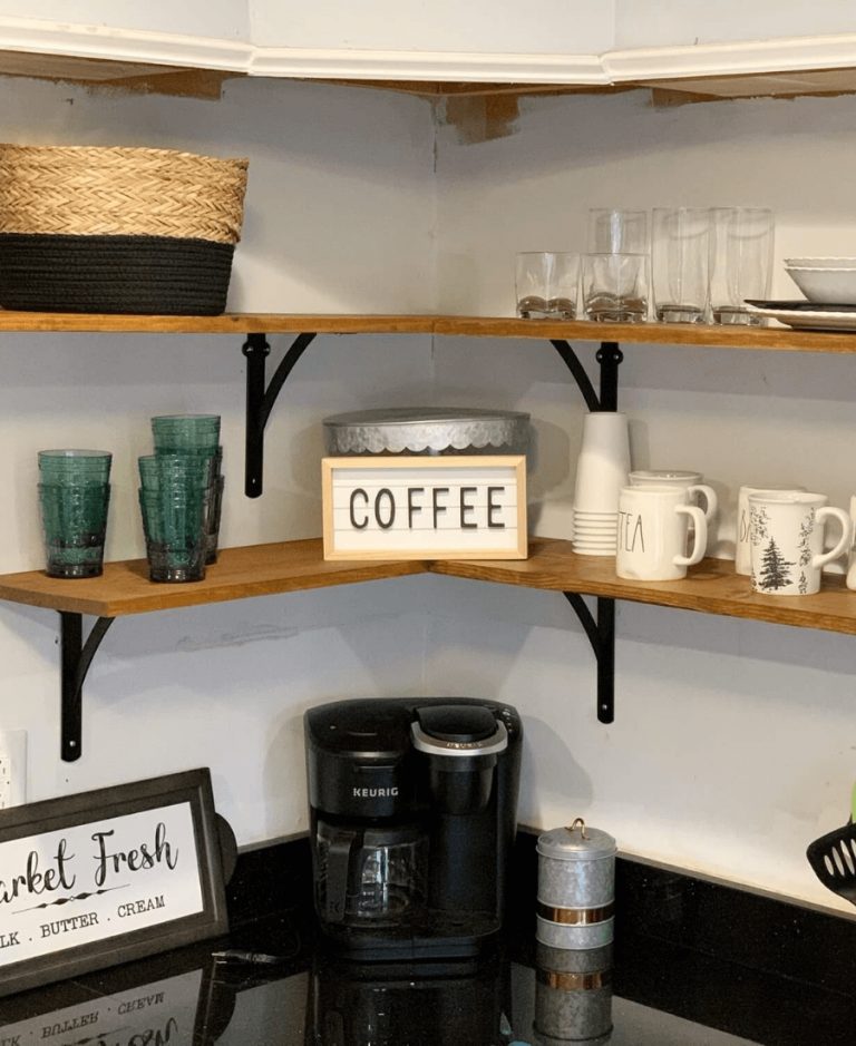 Open Kitchen Shelves