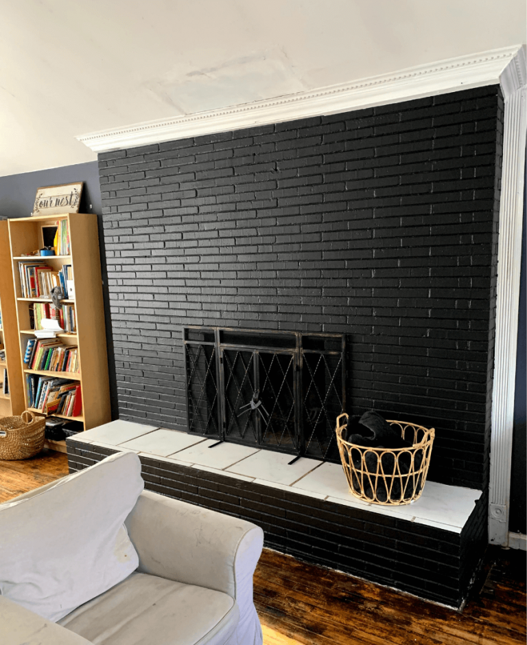 Easy Weekend Fireplace Makeover + Best Paint to Use