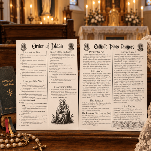 Catholic Order of Mass & Prayers Printable