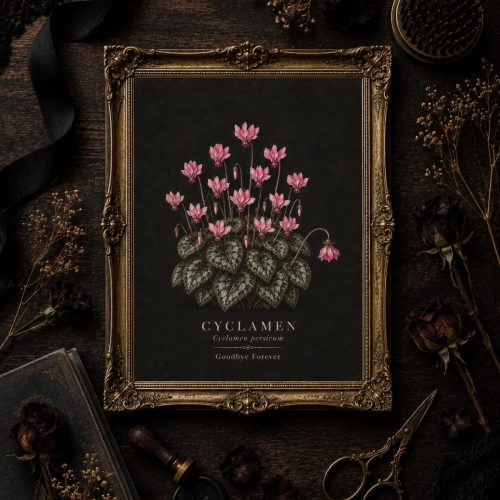 Cyclamen — Goodbye Forever Victorian Flower Meaning Printable